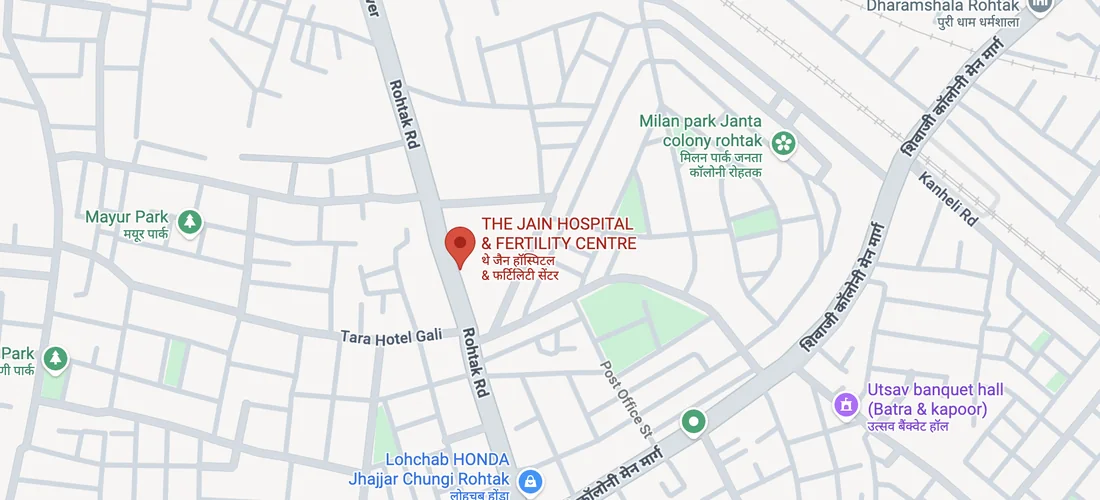 Map - Best Fertility Centre in Rohtak - Jain Hospital & Fertility Centre Location